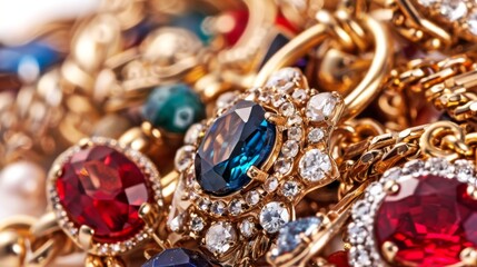 jewelry isolated on white background