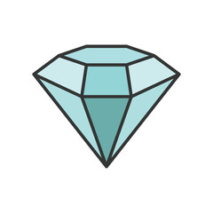 Fototapeta premium diamond icon vector design template simple and clean