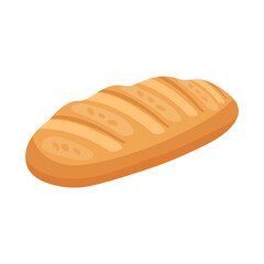 Bread vector flat image. Bread on white background