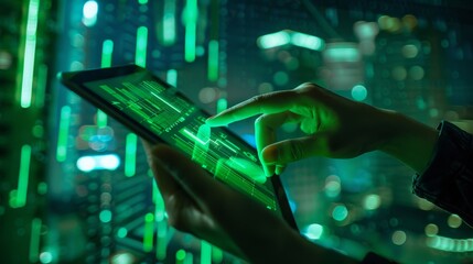 The futuristic digital tablet