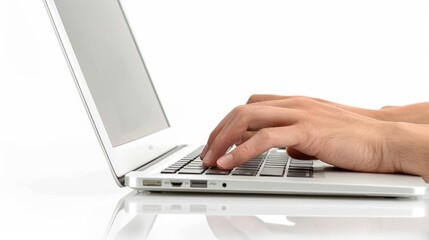 Hands on Laptop Keyboard