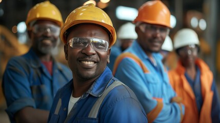 Blue Collar Worker Team