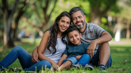 Family Picnic in Urban Park