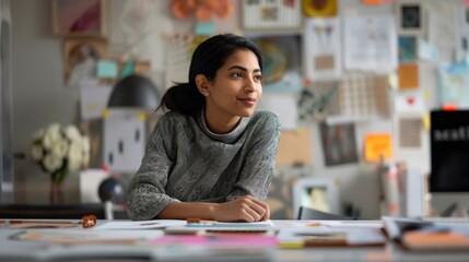 Entrepreneur Strategizing in a Creative Agency