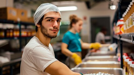 Volunteering at Food Bank