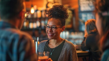 Entrepreneur Networking at Bar