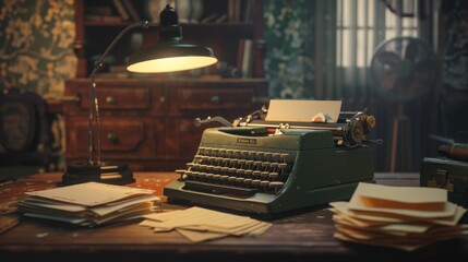 The Vintage Typewriter Desk