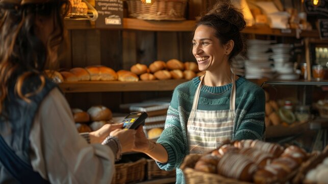 person in shop - Powered by Adobe