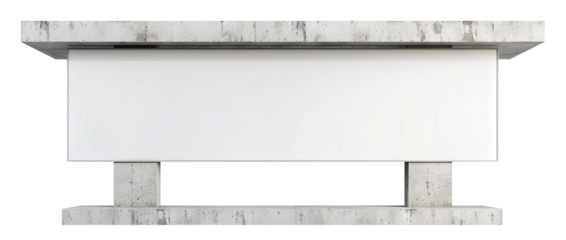 Blank street billboard, cut out