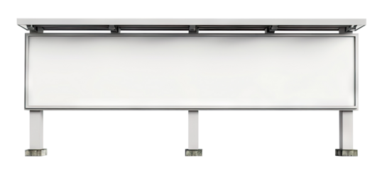 Blank street billboard, cut out