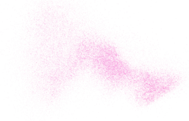 Pink glitter scattered flying isolated on white, background and texture, clipping