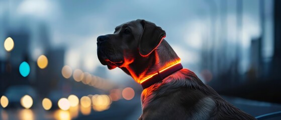Featuring cuttingedge technology, this futuristic pet collar for dogs includes both GPS tracking and health monitoring capabilities
