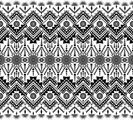 Geometric ethnic oriental pattern traditional design for background, wallpaper, wrapping, fabric, textile fashion wearing, Vector Geometric pattern illustration embroidery style. Geometric background.