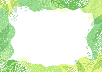 Background nature freehand Leaf pattern background. Leaf vector design for background, wallpaper, carpet, wrapping, fabric, textile fashion wearing.