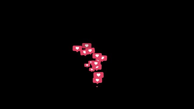 social media emoticon Love button icon