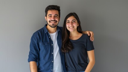 Fototapeta premium The smiling young couple
