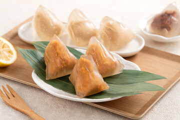 Zongzi, crystal ice rice dumpling for Dragon Boat Festival food.