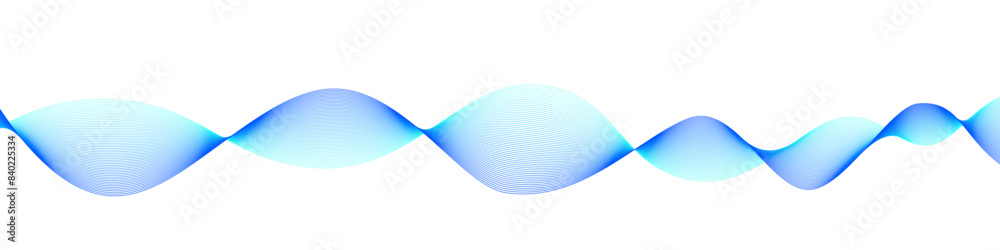 Fototapete vector wave dynamic music lines. blue-violet abstract lines. sound waves on transparent background f