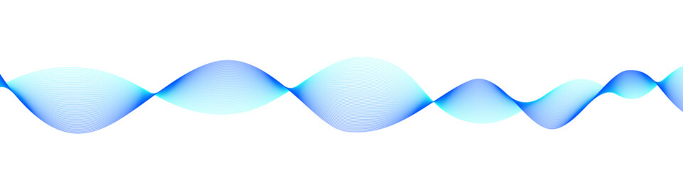 Vector wave dynamic music lines. Blue-violet abstract lines. Sound waves on transparent background for your design. Vector EPS 10
