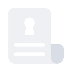 Have a look at this amazing icon of secure document, ready to use vector