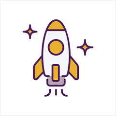 Rocket vector icon