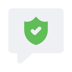 Encrypted chat vector design in modern style, premium icon