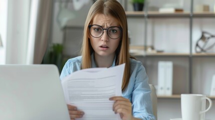 The Woman Reading Document