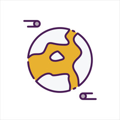 Earth vector icon
