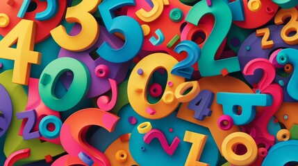 Colorful Array of Modern Numerology Numbers