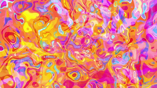 Vivid colorful abstract turbulent background - swirling turbulent orange blue and purple patterns - multi-color psychedelic backdrop