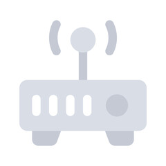 Wifi router icon design, wireless internet provider