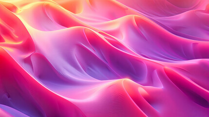 Obraz premium Pink And Orange Abstract Gradient Background Flowing Wavy Lines, Ultra Hd, 8k Background Image