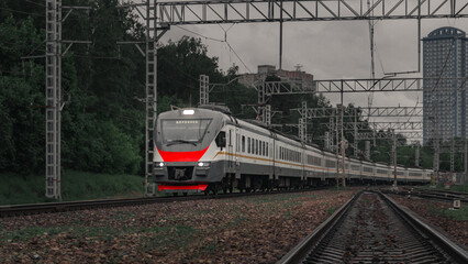Obraz premium Approaching Train