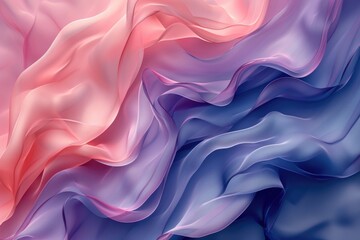 Obraz premium A detailed view of soft pink and blue fabric, perfect for textile or design projects