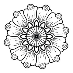 Mandala Art design in circle. Simple mandala design floral mandala art beautiful mandala artwork