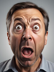 Man stunned by soaring fuel prices at service station.