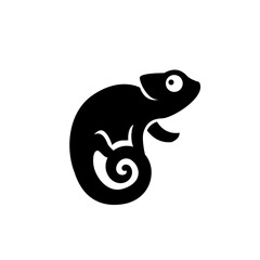 Chameleon logo icon design vector illustration