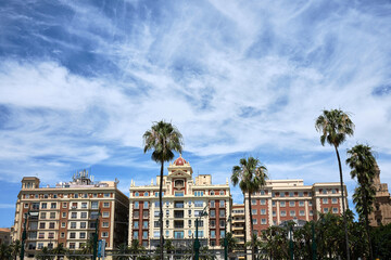 Buildings in Malaga, Spain