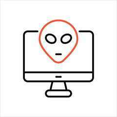 Alien vector icon