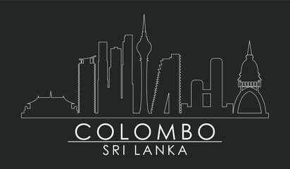 Colombo city Sri Lanka. Beautiful Colombo city vector design. Sri Lanka Colombo. EPS10