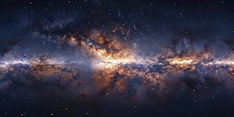 A beautiful galaxy filled with countless stars, suitable for use in space-related themes or as a background image