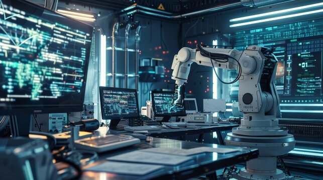 FutureForward Innovation Robotics Workshop with HighTech Elements and Business Cards for Corporate Success