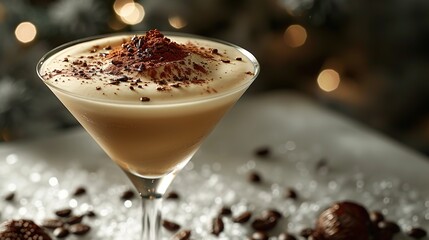 coffee latte in glass