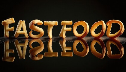 Creative French Fries Typography Artwork