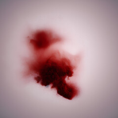 Red smoke explosion