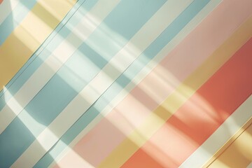 Soft, pastel-colored stripes in varying widths, creating a cute and minimalist design