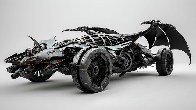 Various vehicles, including this dragon-inspired futuristic car, highlight extraordinary design and advanced engineering.