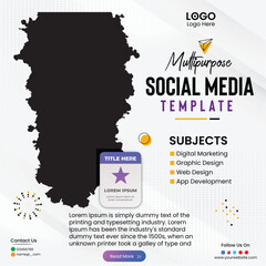 Social media post design template