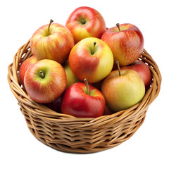 Fresh Red Apple with Leaf