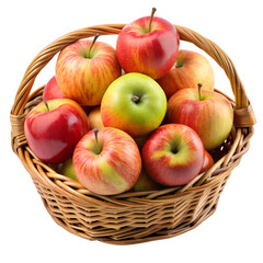 Fresh Red Apple with Leaf